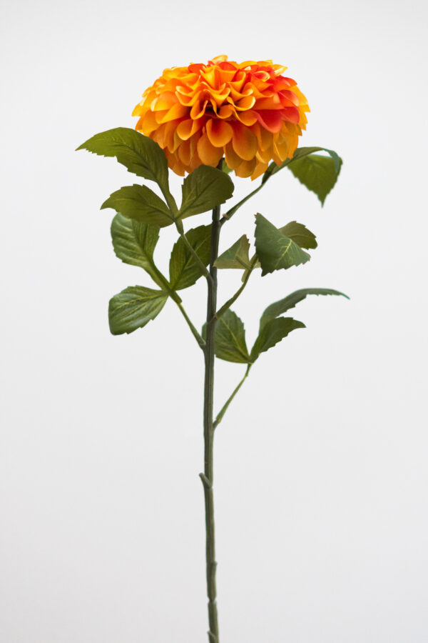 Zijden bloem - Dahlia Pompon Oranje