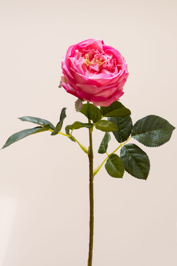 Zijden bloem - Open Rose Pink