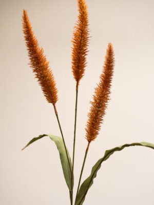Zijden bloem - Pluimpjes oranje