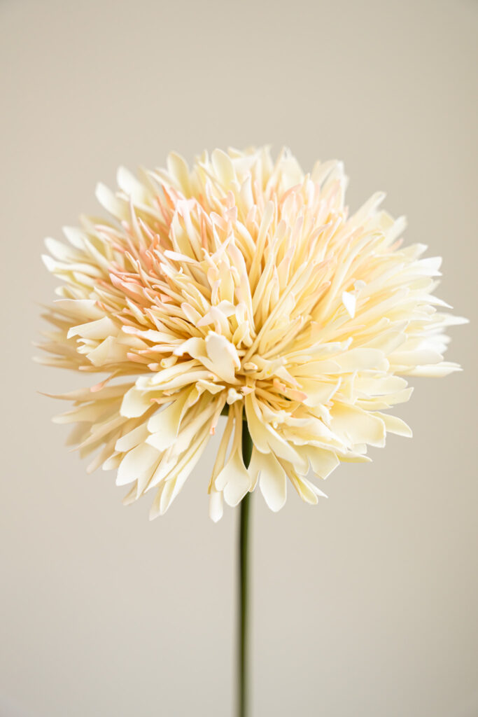 Zijden bloem - Chrysant Licht Oranje