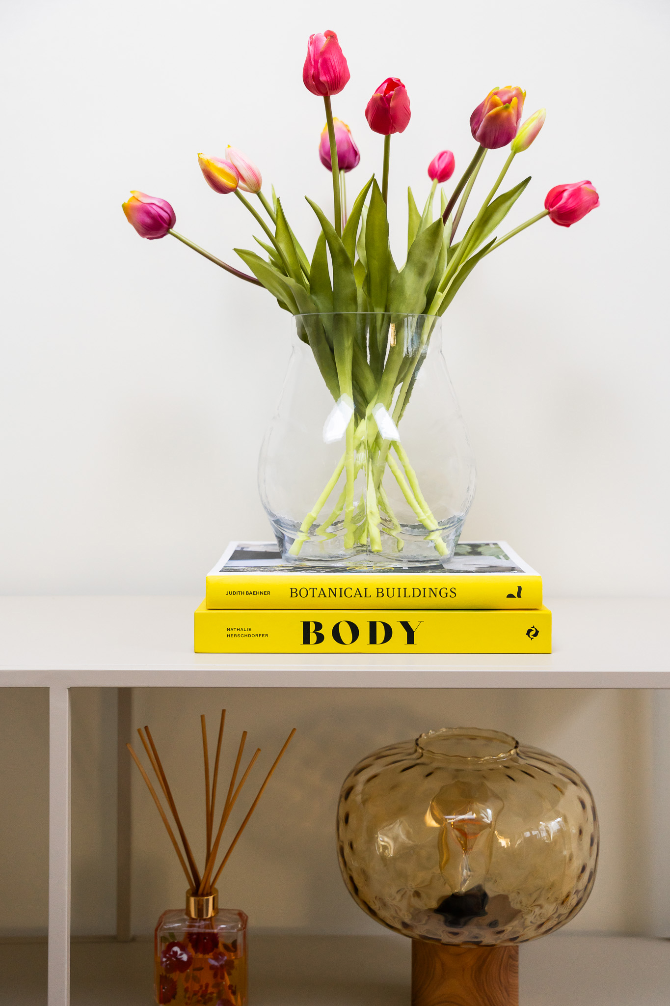 Zijden boeket - Bosje Tulpen Gemengd Roze