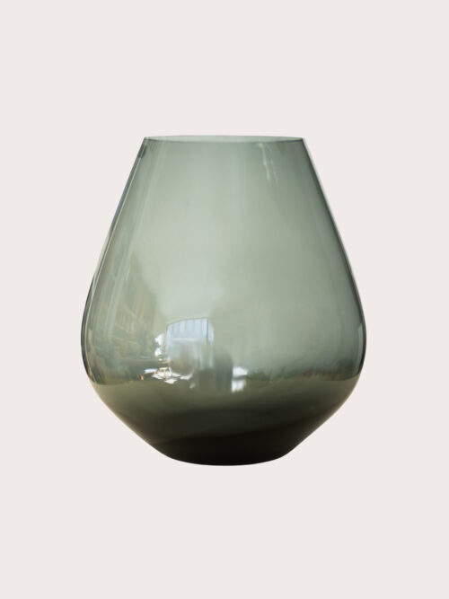 Vazen - Pearvaas Smokey Grey gemaakt van glas