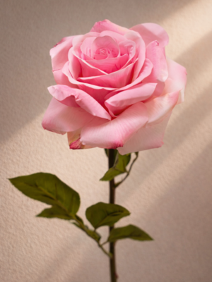 Zijden bloem - Rose Stem Hot Pink