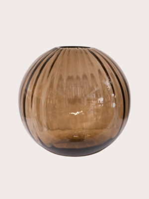 Vazen - Bolvase coffee met facet small