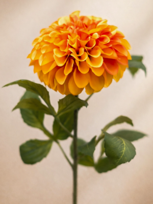 Zijden bloem - Dahlia Pompon Oranje