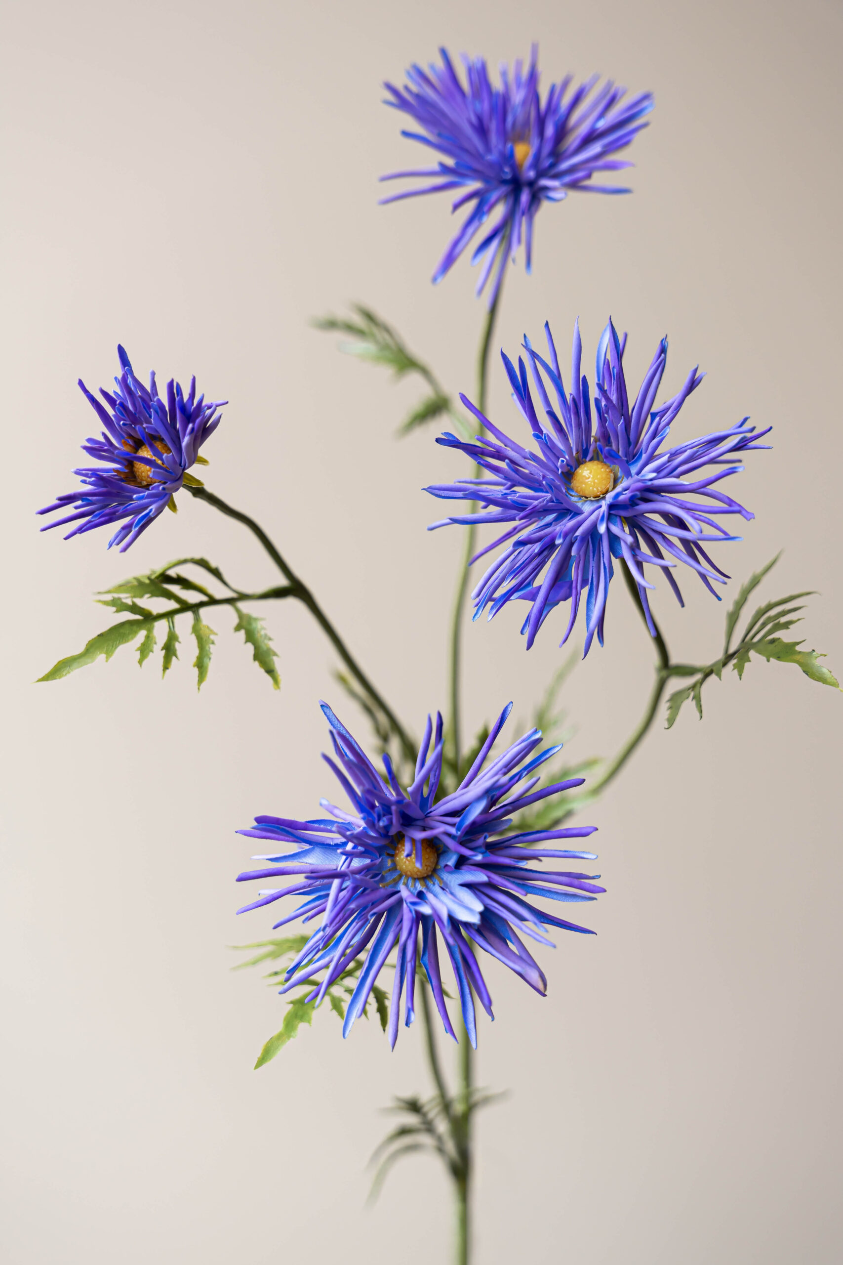 Zijden bloem - Chrysant Japans Paars