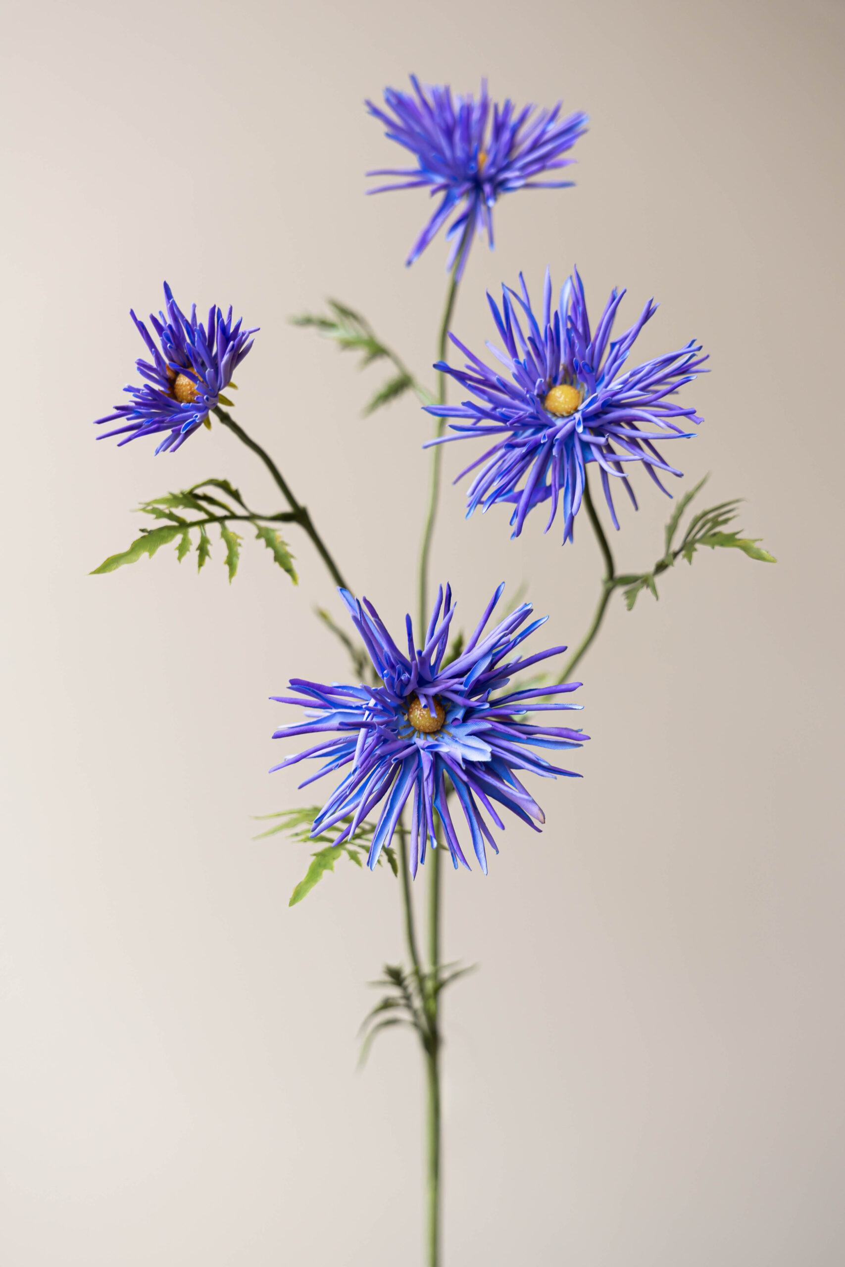 Zijden bloem - Chrysant Japans Paars