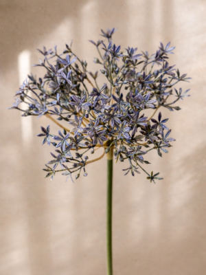 Zijden bloem - Flower Mat Donkerblauw