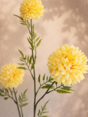 Zijden bloem - Tagetes Lichtgeel