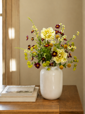 Zijden boeket - Mellow Yellow