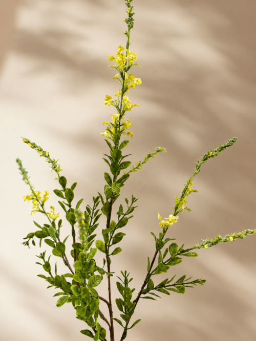 Zijden bloem - Verbena Spray Geel
